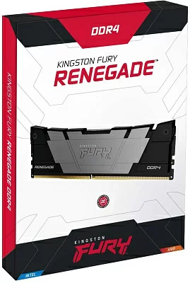 Память DDR4 8GB 3600MHz Kingston KF436C16RB2/8 Fury Renegade Black RTL Gaming PC4-28800 CL16 DIMM 288-pin 1.35В dual rank с радиатором Ret