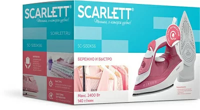 Утюг Scarlett SC-SI30K56 2400Вт розовый