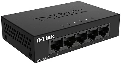 Коммутатор D-Link DGS-1005D/J2A 5x1Гбит/с неуправляемый