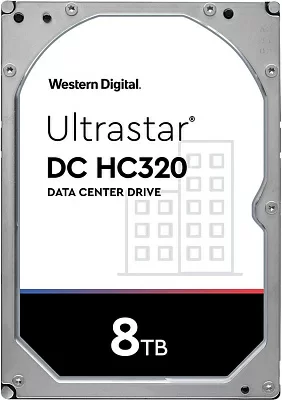 Жесткий диск WD SAS 3.0 8TB 0B36453 HUS728T8TAL5204 Server Ultrastar DC HC320 512E (7200rpm) 256Mb 3.5"