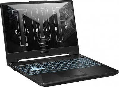 Ноутбук Asus TUF Gaming A15 FA506QM-HN128 Ryzen 7 5800H 16Gb SSD1Tb NVIDIA GeForce RTX 3060 6Gb 15.6" IPS FHD (1920x1080) noOS black WiFi BT Cam (90NR0607-M004A0)