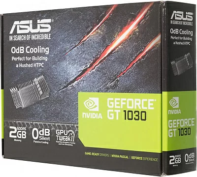 Видеокарта Asus PCI-E GT1030-SL-2G-BRK NVIDIA GeForce GT 1030 2Gb 64bit GDDR5 1228/6008 DVIx1 HDMIx1 HDCP Ret low profile