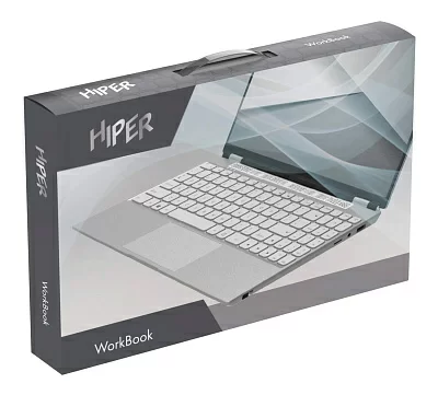 Ноутбук Hiper Workbook N1567RH Core i5 10210U 8Gb SSD256Gb Intel UHD Graphics 15.6" IPS FHD (1920x1080) Windows 10 Professional grey WiFi BT Cam 5000mAh (U9WV2LKF)