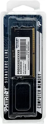 Память DDR5 8Gb 4800MHz Patriot PSD58G480041S RTL PC5-38400 CL40 SO-DIMM 260-pin 1.1В single rank Ret