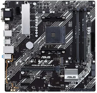 Материнская плата Asus PRIME B450M-A II Soc-AM4 AMD B450 4xDDR4 mATX AC`97 8ch(7.1) GbLAN RAID+VGA+DVI+HDMI