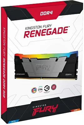 Память DDR4 8GB 3600MHz Kingston KF436C16RB2A/8 Fury Renegade RGB RTL Gaming PC4-28800 CL16 DIMM 288-pin 1.35В dual rank с радиатором Ret