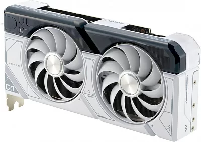 Видеокарта Asus PCI-E 4.0 DUAL-RTX4070S-O12G-WHITE NVIDIA GeForce RTX 4070 Super 12Gb 192bit GDDR6X 2520/21000 HDMIx1 DPx3 HDCP Ret