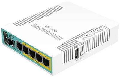 Роутер MikroTik hEX PoE (RB960PGS) 10/100/1000BASE-TX/SFP белый