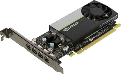 Видеокарта PNY PCI-E T1000 NVIDIA T1000 4Gb 128bit GDDR6 mDPx4 Bulk low profile