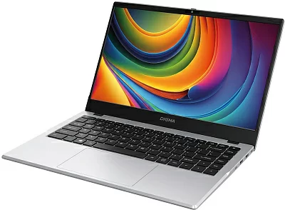 Ноутбук Digma EVE P4851 N-series N200 8Gb SSD256Gb Intel UHD Graphics 14" IPS FHD (1920x1080) Windows 11 Professional silver WiFi BT Cam 5900mAh (DN14N2-8CXW01)