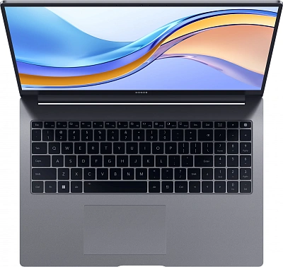 Ноутбук Honor MagicBook X16 Core i5 12450H 16Gb SSD512Gb Intel UHD Graphics 16" IPS WQXGA (1920x1200) Windows 11 Home grey WiFi BT Cam (5301AFHH)