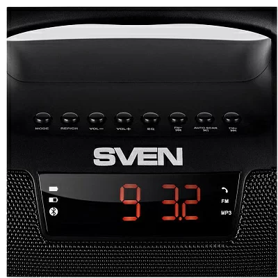 Колонка порт. Sven PS-460 черный 18W 1.0 BT/USB 10м 1800mAh (SV-015237)