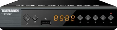 Ресивер DVB-T2 Telefunken TF-DVBT261 черный