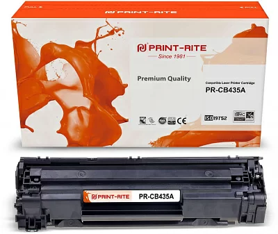 Картридж лазерный Print-Rite TFH919BPU1J1 PR-CB435A CB435A черный (1500стр.) для HP LJ P1005/P1006