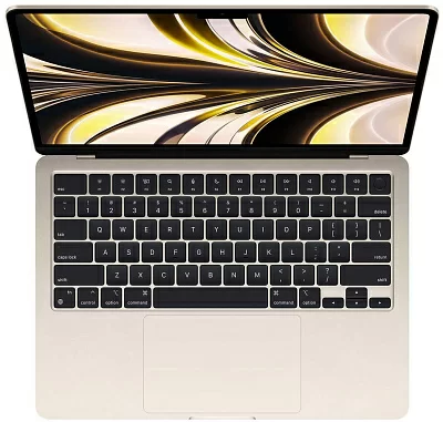 Ноутбук Apple MacBook Air A2681 M2 8 core 8Gb SSD256Gb/8 core GPU 13.6" IPS (2560x1664) Mac OS gold WiFi BT Cam (MLY13LL/A)