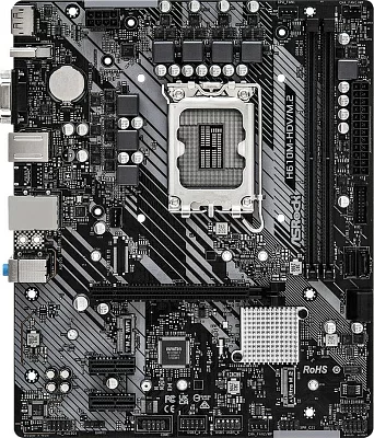 Материнская плата Asrock H610M-H2/M.2 D5 Soc-1700 Intel H610 2xDDR5 mATX AC`97 8ch(7.1) GbLAN+HDMI