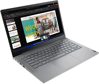 Ноутбук Lenovo Thinkbook 14 G4 IAP Core i5 1235U 8Gb SSD512Gb Intel Iris Xe graphics 14" TN FHD (1920x1080) noOS grey WiFi BT Cam (21DH00KUAK)