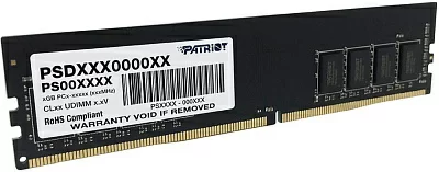 Память DDR4 16Gb 2666MHz Patriot PSD416G266681 Signature RTL PC4-21300 CL19 DIMM 288-pin 1.2В single rank Ret