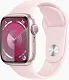 Смарт-часы Apple Watch Series 9 A2978 41мм OLED корп.розовый Sport Band рем.светло-розовый разм.брасл.:150-200мм (MR943LL/A)