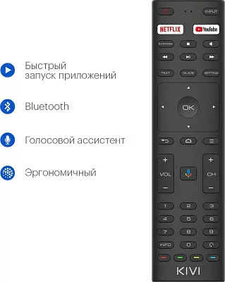 Телевизор LED Kivi 32" 32H710KB серый HD 50Hz DVB-T2 DVB-C WiFi Smart TV (RUS)