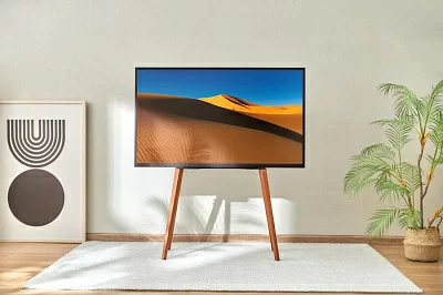 Подставка для телевизора Cactus CS-ST3644BKWN черный/орех 43"-65" макс.40кг напольный