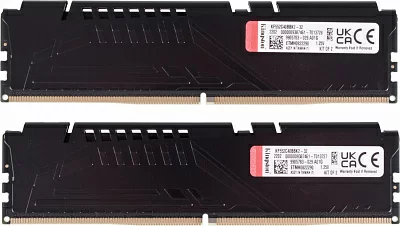 Память DDR5 2x16Gb 5200MHz Kingston KF552C40BBK2-32 Fury Beast RTL Gaming PC5-41600 CL40 DIMM 288-pin 1.25В kit single rank с радиатором Ret