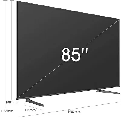 Телевизор LED Hisense 85" 85A6BG 6 черный 4K Ultra HD 60Hz DVB-T DVB-T2 DVB-C DVB-S DVB-S2 WiFi Smart TV