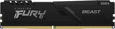 Память DDR4 16Gb 2666MHz Kingston KF426C16BB1/16 Fury Beast Black RTL Gaming PC4-21300 CL16 DIMM 288-pin 1.2В dual rank с радиатором Ret