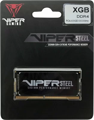 Память DDR4 32Gb 2400MHz Patriot PVS432G240C5S Viper Steel RTL PC4-19200 CL15 SO-DIMM 260-pin 1.2В с радиатором Ret