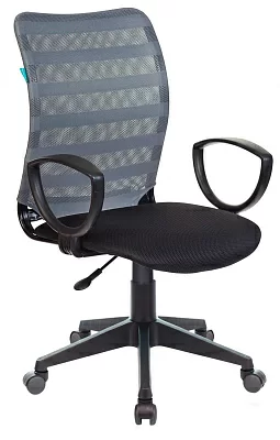 Кресло Бюрократ CH-599AXSN серый TW-32K03 сиденье черный TW-11 крестовина пластик