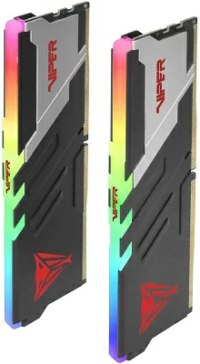 Память DDR5 2x32Gb 5600MHz Patriot PVVR564G560C40K Viper Venom RGB RTL Gaming PC5-44800 CL40 DIMM 288-pin 1.35В kit с радиатором Ret