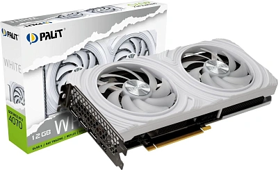 Видеокарта Palit PCI-E 4.0 RTX4070 DUAL WHITE NVIDIA GeForce RTX 4070 12Gb 192bit GDDR6X 1920/21000 HDMIx1 DPx3 HDCP Ret