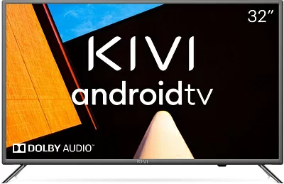 Телевизор LED Kivi 32" 32H710KB серый HD 50Hz DVB-T2 DVB-C WiFi Smart TV (RUS)