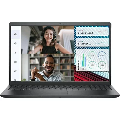 Ноутбук Dell Vostro 3520 Core i5 1235U 8Gb SSD256Gb Intel UHD Graphics 15.6" WVA FHD (1920x1080) Windows 11 Home black WiFi BT Cam (3520-5821)