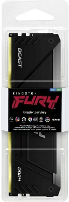 Память DDR4 16GB 2666MHz Kingston KF426C16BB2A/16 Fury Beast RGB RTL Gaming PC4-21300 CL16 DIMM 288-pin 1.2В dual rank с радиатором Ret