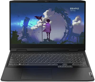 Ноутбук Lenovo IP Gaming 3 15IAH7 Core i5 12450H 8Gb SSD512Gb NVIDIA GeForce RTX 3050 4Gb 15.6" IPS FHD (1920x1080) noOS grey WiFi BT Cam (82S900KWRK)