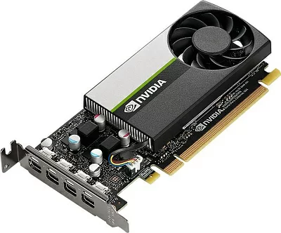 Видеокарта PNY PCI-E T1000 NVIDIA T1000 8Gb 128bit GDDR6 1065/10000 mDPx4 Ret low profile