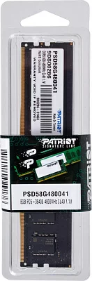 Память DDR5 8GB 4800MHz Patriot PSD58G480041 Signature RTL PC5-38400 CL40 DIMM 288-pin 1.1В single rank Ret