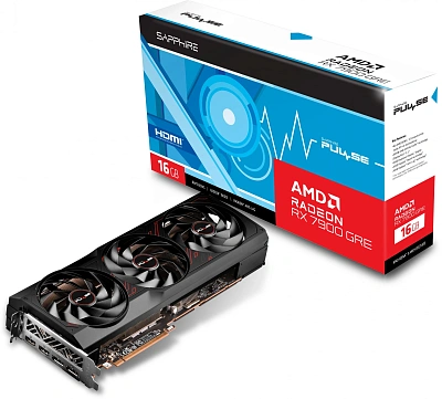 Видеокарта Sapphire PCI-E 4.0 11325-04-20G RX PULSE RX 7900 GRE GAMING OC AMD Radeon RX 7900GRE 16Gb 256bit GDDR6 1927/18000 HDMIx2 DPx2 HDCP Ret