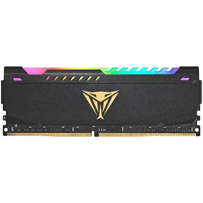 Память DDR4 16GB 3200MHz Patriot PVSR416G320C8 Viper Steel RGB RTL Gaming PC4-25600 CL18 DIMM 288-pin 1.35В dual rank с радиатором Ret