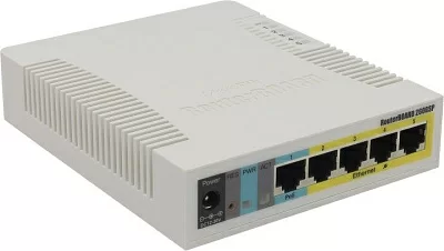 Коммутатор MikroTik RB260GSP CSS106-1G-4P-1S (L2) 5x1Гбит/с 1SFP 4PoE управляемый