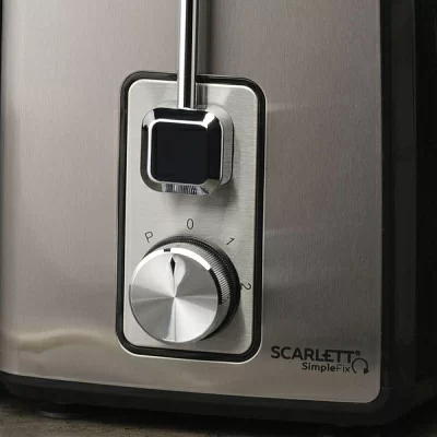 Соковыжималка центробежная Scarlett SimpleFix SC-JE50S28 1200Вт рез.сок.:600мл. черный