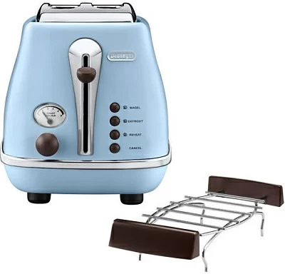 Тостер Delonghi CTOV2103.AZ 900Вт голубой