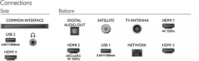 Телевизор LED Philips 55" 55PUS8848/12 Series 8 серебристый 4K Ultra HD 120Hz DVB-T DVB-T2 DVB-C DVB-S DVB-S2 USB WiFi Smart TV