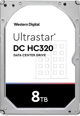 Жесткий диск WD SATA-III 8TB 0B36452 HUS728T8TALE6L4 Desktop Ultrastar DC HC320 (7200rpm) 256Mb 3.5"