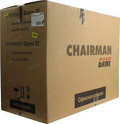 Офисное кресло Chairman   game 20 Россия экопремиум серый/голубой (7019433)