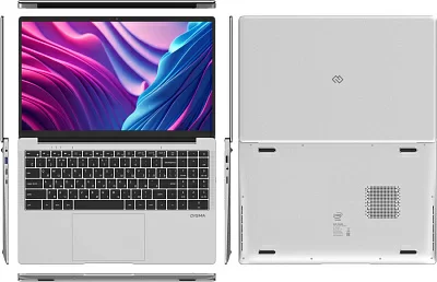 Ноутбук Digma EVE C5403 Celeron N4020 4Gb SSD128Gb Intel UHD Graphics 600 15.6" IPS FHD (1920x1080) Windows 11 Professional silver WiFi BT Cam 5000mAh (DN15CN-4BXW02)