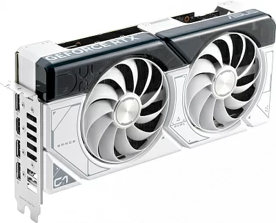 Видеокарта Asus PCI-E 4.0 DUAL-RTX4070S-O12G-WHITE NVIDIA GeForce RTX 4070 Super 12Gb 192bit GDDR6X 2520/21000 HDMIx1 DPx3 HDCP Ret