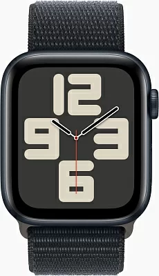 Смарт-часы Apple Watch SE 2023 A2723 44мм OLED корп.темная ночь Sport Loop рем.темная ночь разм.брасл.:145-220мм (MREA3ZP/A)