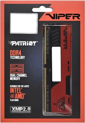 Память DDR4 2x32Gb 3600MHz Patriot PVE2464G360C0K Viper Elite II RTL Gaming PC4-28800 CL20 DIMM 288-pin 1.35В kit с радиатором Ret